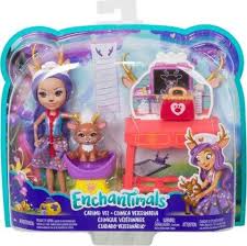 Draculaura clawdeen wolf a obok nich przerażające mumie strzygi wilkołaki i cała reszta ferajny ze straszyceum czeka na pokolorowanie. Mattel Lalka Enchantimals Weterynarz Zestaw Fcc62 Gbx04 Hulahop Pl