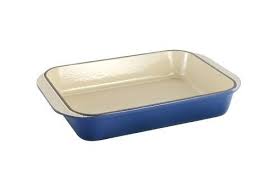 Amazon Com Le Creuset Enameled Cast Iron 15 3 4 By 10 3 4 Inch Rectangular Baking Dish Cobalt Blue Roasting Baked Dishes Ceramic Cookware Enameled Cast Iron