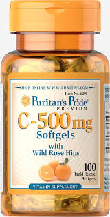 Vitamin C Vitamin C 500 Mg With Rosehips Puritans Pride Vitamins For Vegetarians Vitamins