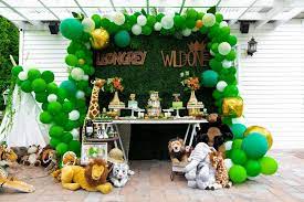 Take a seat, jungle style. Wild One Safari Birthday Party Ideas Photo 1 Of 70 Catch My Party Safari Birthday Party Wild One Birthday Party Jungle Birthday Party