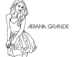 Ariana Grande Ausmalbilder Malvorlagen
