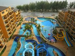 Turun bawah je boleh terus masuk ke waterpark. Gold Coast Morib International Resort Go Holiday Malaysia Hotel Booking Themepark Tickets More