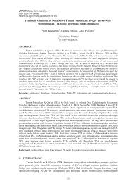 Cara yang pertama yaitu membuat jadi modal utama untuk membuat website yaitu domain dan hosting. Pdf Penataan Administrasi Data Siswa Taman Pendidikan Al Qur An An Nida Menggunakan Teknologi Informasi Dan Komunikasi