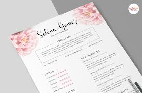 From the logo to use. Elegant Floral Cv And Cover Letter Template By Emaholic Templates Thehungryjpeg Com