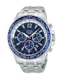 Watch Collections Pulsar Mens Watches Blue Pulsar Bracelet Watch