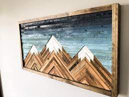 Mountain Wood Wall Art Decor Etsy Wood Wall Art Decor Mountain Wood Wall Art Mountain Wood Art