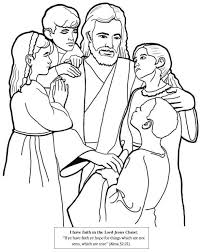 Jesus With The Children Jesus Coloring Pages Lds Coloring Pages Bible Coloring Pages