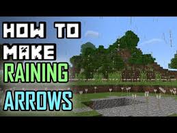 It's rained for three days. How To Make Arrows Rain In Minecraft Pe With Command Blocks Youtube