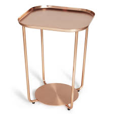 Black and copper side table. Umbra Annex Side Table Copper Black By Design