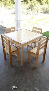 121 x 80 x 73 cm material : Meja Makan 4 Kerusi Saiz 3 X3 Seni Kayu Pine Pallet Facebook