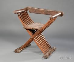 Folding Chair Formerly In The Higgins Armory Museum Collection Medieval Furniture Portable Furniture Wooden Folding Chairs