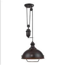 Bailey Street Home 31 Bel 2972539 Pulley Adjustable Pendant Light One Light Adjustable Pendant Farmhouse Style