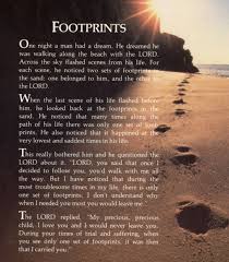 Footprints Footprints In The Sand Poem Footprints Poem Footprint