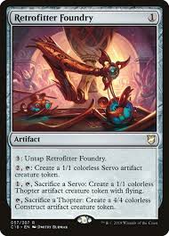 After all, when you have that great card idea, you may not always in front of a pc. Retrofitter Foundry The Gathering Magic The Gathering Cards Magic The Gathering