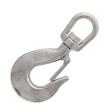 Load capacity up to 100 kg (size: 3 8 Stainless Steel Swivel Eye Hook With Latch