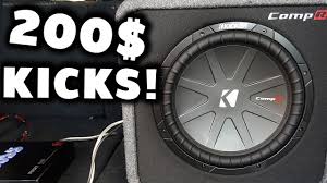 Kicker comp r 12s on huge boss 4000 watt amp. Cheap Subwoofer Kicks Hard Comp R 12 Inch Youtube