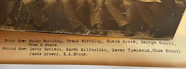 Antique Masonic Group Photograph E A Stone George Scholl Southeast MO  Dexter?