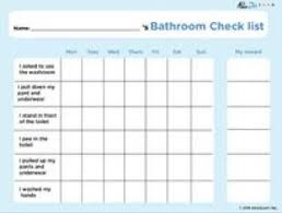 how to use the themed bathroom chart toilet training tips