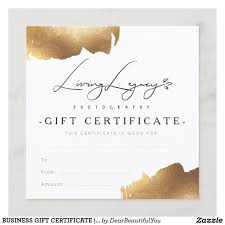 Get 5% off your first placed order. Business Gift Certificate Gold Brush Minimalist Zazzle Com Photography Gift Certificate Template Gift Card Design Business Gifts