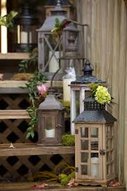 It makes such a pretty and colorful vintage display. Rustic Lanterns Outdoor Decor Chicago Style Weddings