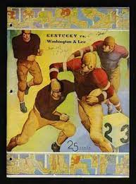 1934 University Of Kentucky Vs Washington And Lee University Football Program Septemb Washington And Lee University Football Program University Of Kentucky