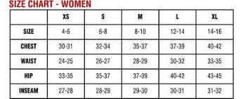 sizing chart look love lust