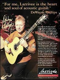 Dewayne Phillips George Jones Larrivee D 10 Guitar Ad 2000 Advertisement Print Larrivee In 2021 George Jones Guitar Guitar Magazine