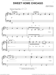 instrumental e a e e7 a a e e b a e d c# c b bb b e a e e7 a a e e b a e d c# c b bb b. Johnson Sweet Home Chicago Easy Sheet Music For Piano Solo