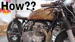 How To Rust And Seal A Gas Tank Patina Look Honda Cb550 Cafe Racer Build Pt 72 Youtube Cb550 Cafe Racer Cafe Racer Cafe Racer Build