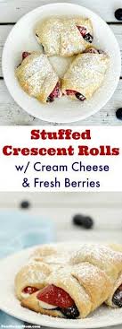Cream Cheese Crescent Rolls With Berries Recipe Crescent Roll Breakfast Recipes Crescent Recipes Crescent Roll Recipes