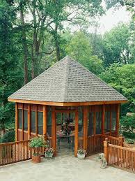 Learn how to transform your backyard into an outdoor oasis. Pavilion And Pool House Ideas Backyard Gazebo Patio Gazebo Enclosed Garden Structures