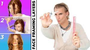 Hairdressers Guide To Giving Yourself Face-framing Layers And Not Ruining  Your Hair - YouTube