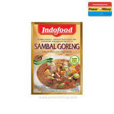 Tempe yang ditumis dengan bumbu sambal goreng menjadikan masakan ini mempunyai cita rasa pedas, gurih dan manis, serta cukup awet untuk disimpan buat stok lauk harian, sehingga anda tidak perlu khawatir jika ingin memasak dalam porsi besar. Indofood Bumbu Instan Sambal Goreng 45 Gram Jual Buah Sayur Lauk Bumbu Sembako