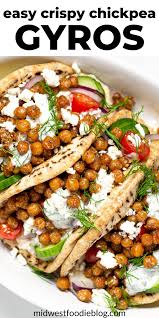 Easy Vegetarian Chickpea Gyros Recipe In 2020 Dinner Recipes Easy Quick Healthy Recipes Vegetarian Recipes