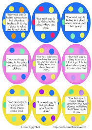 Printable Easter Egg Hunt Ideas Clues Easter Scavenger Hunt Easter Kids Easter Egg Hunt Clues