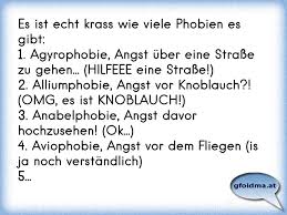 Es Ist Echt Krass Wie Viele Phobien Es Gibt 1 Agyrophobie Angst Uber Eine Strasse Zu Gehen Hilfeee Eine Strasse Osterreichische Spruche Und Zitate