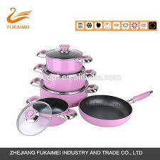 This round shaped sauce pan has an alluring gray color, which complements any kitchen decor. New Available Colour 7pcs Pink Painting Cookware Aluminum Non Stick Cookware Set Buy Available Color Cookware Set 7pcs Pink Cookware Aluminum Non Stick Cookware Set Product On Alibaba Com