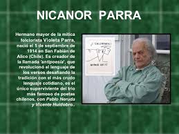 Gracias al aporte de enio desde méxico, los dejamos con este vinilo editado el año 1965 que contiene poemas y antipoemas de nicanor parra relatados por su mismo autor. Fausto Marcelo Avila Poemas De Nicanor Parra
