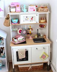 I used to live in a very new and stylish apartment that had a massive kitchen island bench (220cm x 90cm), but then i moved but the my daughter loves her duktig play kitchen, and was always asking for a fridge, which ikea doesn't sell. 13 Fun Ways To Transform The Ikea Play Kitchen Mum S Grapevine