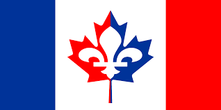 The canadian flag is a vertical bicolour triband with in the center a maple leaf. A More French Canadian Flag Vexillology