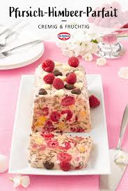 Pfirsich Himbeer Parfait Rezept Parfait Himbeeren Leckereien