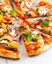 California Veggie Avocado Pizza A Couple Cooks Recipe Veggie Pizza Recipe Homemade Cheese Pizza Pizza Recipes Homemade