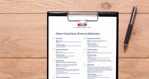 Die geburtsurkunde ist wohl mit das wichtigste dokument in ihrem ganzen leben. Eltern Checkliste Amter Und Behorden Hipp