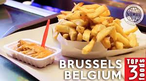 Stands serve them in a paper cone accompanied by mayonnaise, bearnaise or curry sauce. Top 3 Belgian Foods To Eat Brussels Belgium Youtube