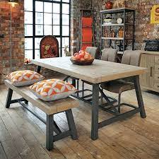Walnut, resin & steel arches. Industrial Dining Table Metal Leg Dining Table Curiosity Interiors