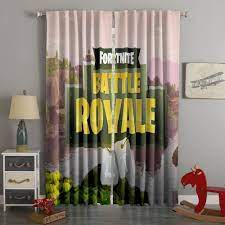 3d Printed Fortnite Style Custom Living Room Curtains Curtains Curtains Living Room Boys Room Curtains