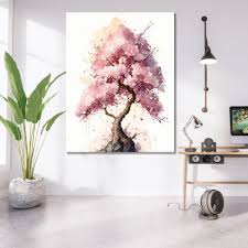copac inflorit roz canvas print – The Print Studio