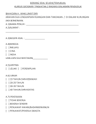 Borang kaji selidik tugasan pentaksiran tingkatan 3 geografi tajuk: Https Pdfcoffee Com Download Contoh Borang Soal Selidik Migrasi Dalaman Penduduk Pdf Free Html