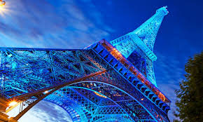 We have hd wallpapers paris for desktop. Eiffel Tower Paris Blue Neon Wallpaper Mural Marmalade Art