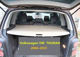 Car Rear Trunk Security Shield Cargo Cover For Volkswagen Vw Touran 2006 2015 High Qualit Black Beige Grey Auto Accessor Cargo Cover Car Accessories Volkswagen
